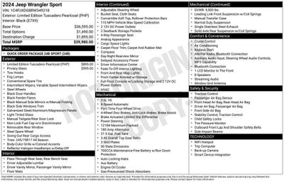 2024 Jeep Wrangler Sport