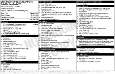 2026 Chevrolet Colorado Z71