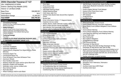 2026 Chevrolet Traverse LT