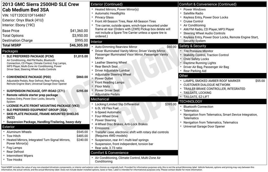 2013 GMC Sierra 2500 HD SLE