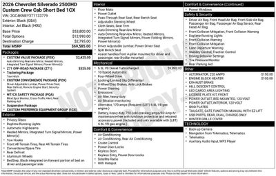 2026 Chevrolet Silverado 2500 HD Custom