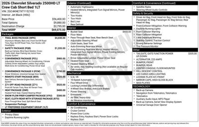 2026 Chevrolet Silverado 2500 HD LT