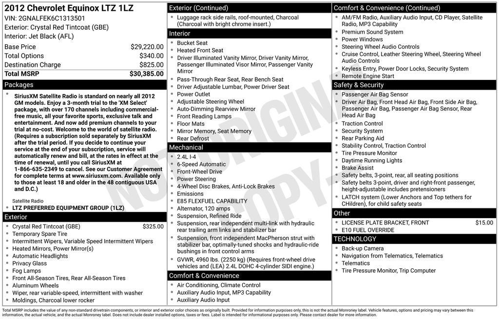 2012 Chevrolet Equinox LTZ