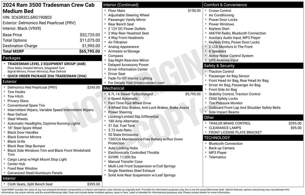 2024 RAM 3500 Tradesman