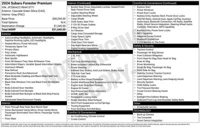 2024 Subaru Forester Premium