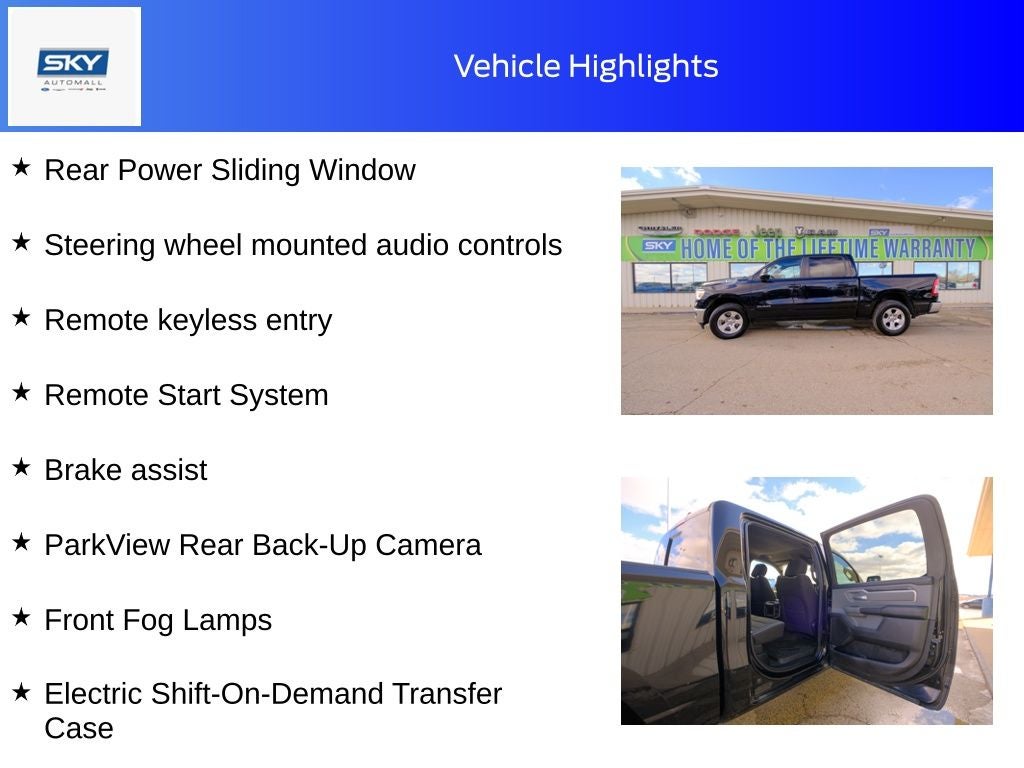 2023 RAM 1500 Big Horn Crew Cab 4x4 5'7' Box