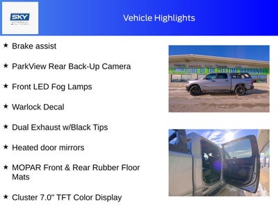 2025 RAM 1500 Warlock Crew Cab 4x4 5'7' Box