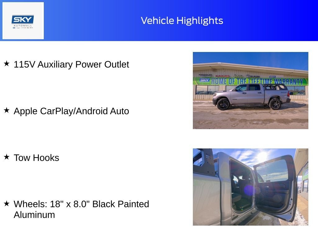 2025 RAM 1500 Warlock Crew Cab 4x4 5'7' Box