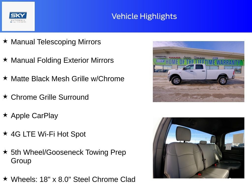 2024 RAM 2500 Tradesman Crew Cab 4x4 8' Box