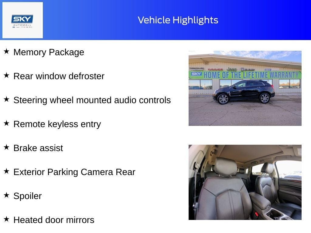 2012 Cadillac SRX Performance Collection