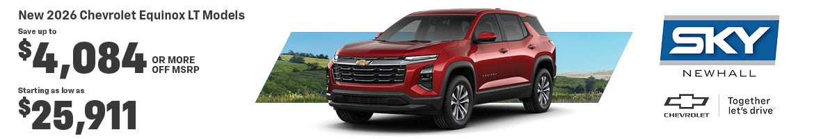 New 2026 Chevrolet Equinox LT Models