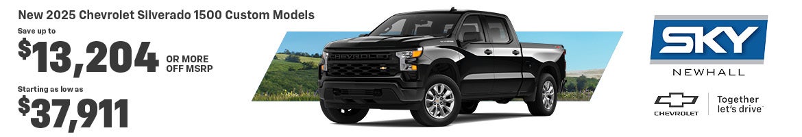 New 2025 Chevrolet Silverado 1500 Custom Models